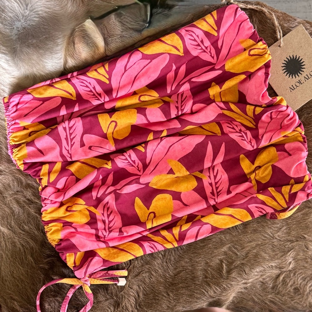 REVOLVE: Aloe & Aloe Lychee Reversible Swim Skirt or Top Sizes S and M NWT